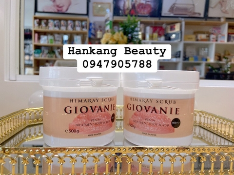 Tẩy tế bào chết trắng da Body Giovanie Himaray Scrub Nhật Bản 500g Tẩy tế bào chết trắng da Body Giovanie Himaray Scrub Nhật Bản 500g