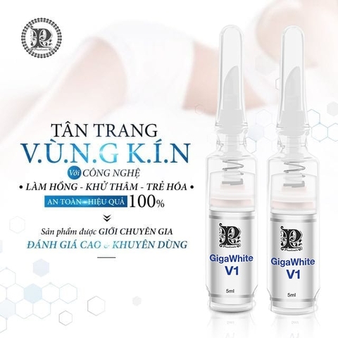 Serum Nuwhite hỗ trợ làm hồng nhũ hoa N1, vùng kín V1, hồng nách bẹn H6, trị thâm môi L1A Mibiti Prudente 5ml Serum Nuwhite hỗ trợ làm hồng nhũ hoa N1, vùng kín V1, hồng nách bẹn H6, trị thâm môi L1A Mibiti Prudente 5ml
