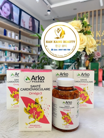 Viên uống dầu cá Omega 3 Arkopharma 180 viên chính hãng Pháp Viên uống dầu cá Omega 3 Arkopharma 180 viên chính hãng Pháp