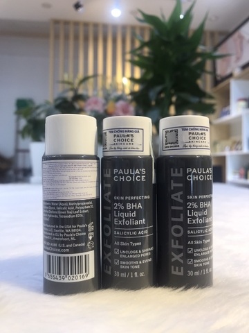 Paula’s Choice BHA 2% dung dịch hỗ trợ cải thiện mụn, sáng da 30ml Paula’s Choice BHA 2% dung dịch hỗ trợ cải thiện mụn, sáng da 30ml