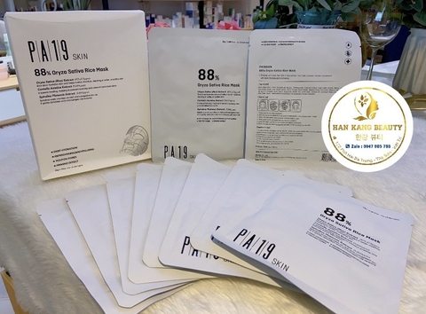 Mặt nạ giấy cấp ẩm, tái tạo, trắng da, se khít lỗ chân lông PA19 Skin 88% Oryza Sativa Rice Mask Mặt nạ giấy cấp ẩm, tái tạo, trắng da, se khít lỗ chân lông PA19 Skin 88% Oryza Sativa Rice Mask