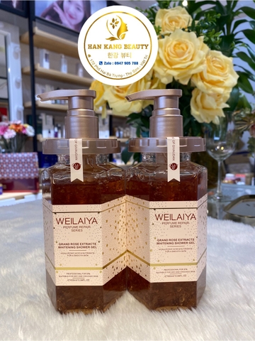 Sữa tắm trắng da cánh hoa hồng Damask Weilaiya Grand Rose Extracts Whitening Shower Gel 450ml Sữa tắm trắng da cánh hoa hồng Damask Weilaiya Grand Rose Extracts Whitening Shower Gel 450ml