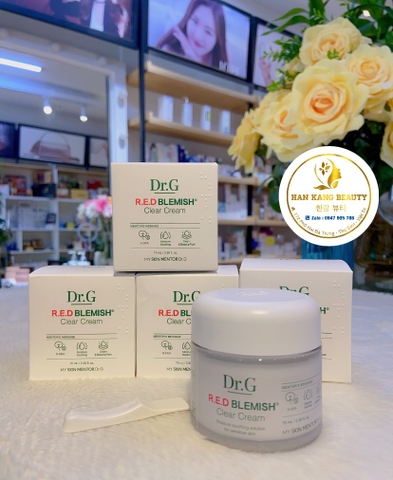 Kem dưỡng thuần chay phục hồi cho da mụn, da mỏng, nhạy cảm Dr.G Red Blemish Clear Cream 70ml Kem dưỡng thuần chay phục hồi cho da mụn, da mỏng, nhạy cảm Dr.G Red Blemish Clear Cream 70ml