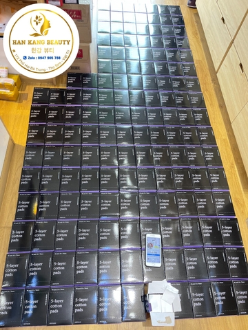 Bông dùng nước hoa hồng, tẩy trang 5 lớp Aritaum 5 - layer Cotton pads (80 pads 50*70mm) Bông dùng nước hoa hồng, tẩy trang 5 lớp Aritaum 5 - layer Cotton pads (80 pads 50*70mm)