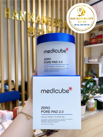 Toner Pad Sạch Sâu Thu Nhỏ Lỗ Chân Lông, Mềm Mịn Da Medicube Zero Pore Pad 2.0 (70 miếng)