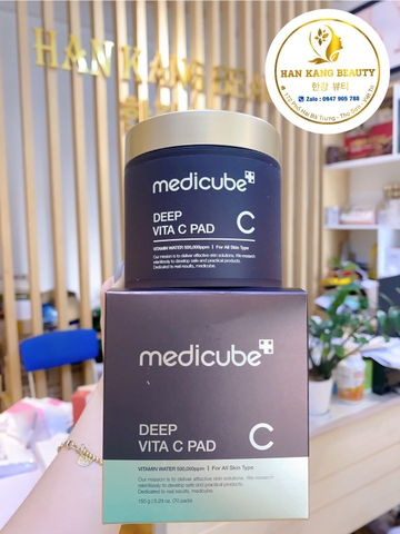 Toner Pad Dưỡng Sáng Da, Mờ Thâm Medicube Deep Vita C Pad (70 Miếng) Toner Pad Dưỡng Sáng Da, Mờ Thâm Medicube Deep Vita C Pad (70 Miếng)