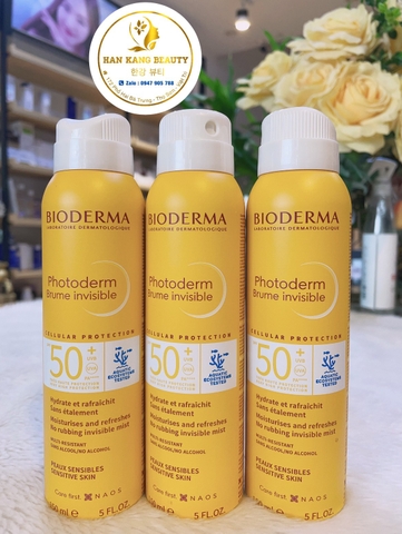 Xịt Chống Nắng Cho Cả Mặt Và Body Bioderma Photoderm Brume Invisible SPF50+  150ml Xịt Chống Nắng Cho Cả Mặt Và Body Bioderma Photoderm Brume Invisible SPF50+  150ml