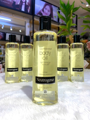 Dầu dưỡng thể Sáng Mịn Da NEUTROGENA Body Oil Light Sesame Formula 250mL