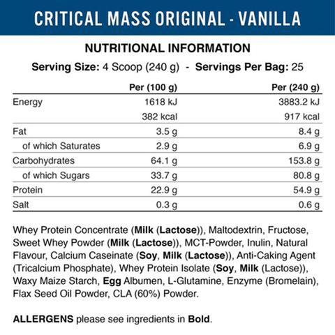 Applied Nutrition Critical Mass (6kg)