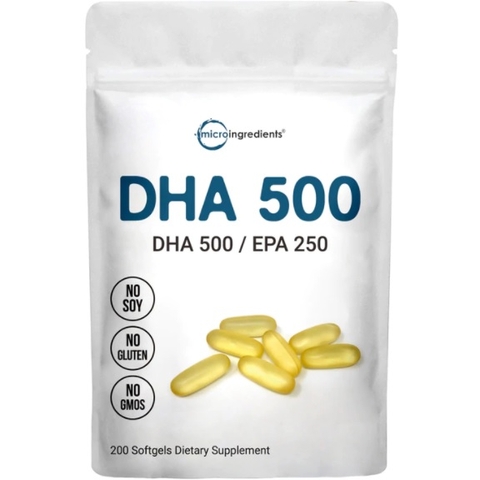 Micro Ingredients DHA 500 / EPA 250 (200 Viên)