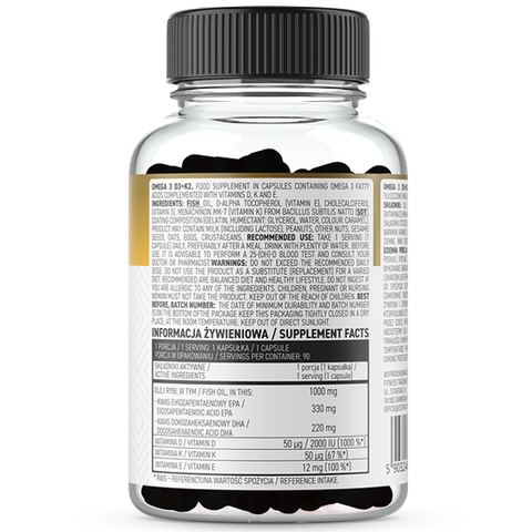 Ostrovit Omega 3 D3+K2 (180 Viên)