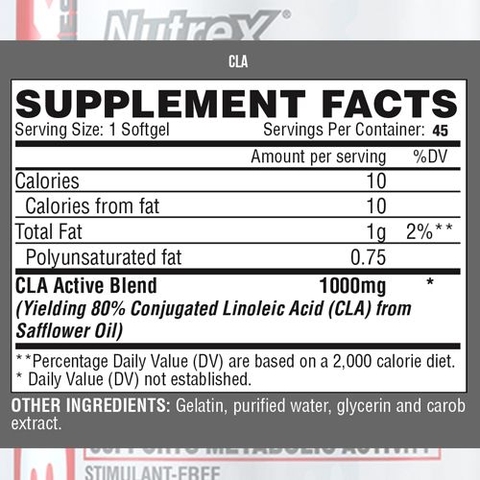 Nutrex CLA (45 Viên)