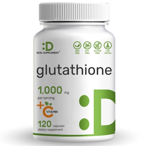 Deal Supplement Glutathione Reduced 1000mg + Vitamin C (120 Viên)