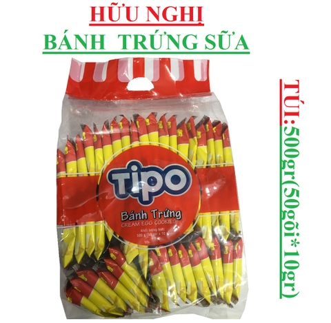 Bánh trứng sữa Tipo Hữu Nghị túi 500gr (50gói*10gr)