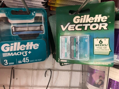 Lưỡi dao gillette vector lưỡi đôi (bộ 2 cái)