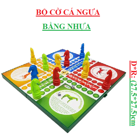 Bộ đồ chơi cá ngựa hộp nhựa 27.5*27.5cm không nam châm