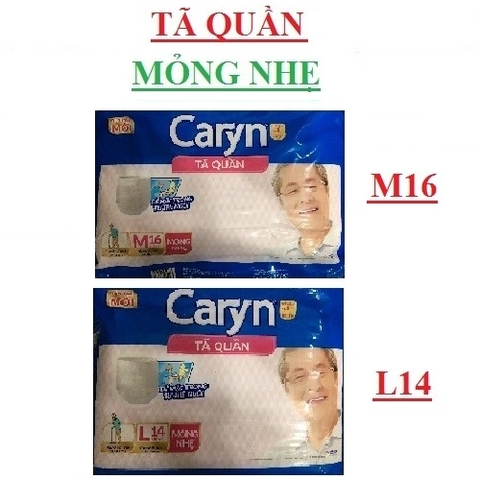 Tã quần người già Caryn, M16 (60-85)cm, L14 (75-100)cm