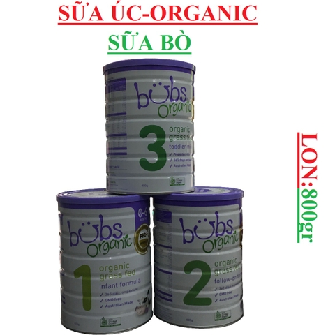 Sữa bột hữu cơ Bubs Organic Australia Grass Fed Infant Formula Stage