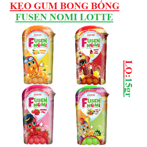 Kẹo gum bong bóng fusen nomi lotte