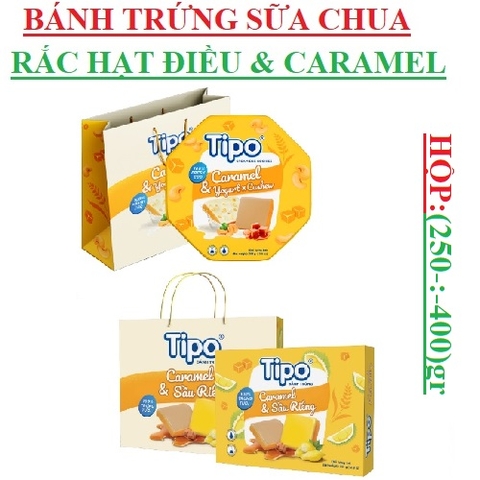 Bánh trứng sữa chua rắc hạt và caramel Tipo cream egg cookies