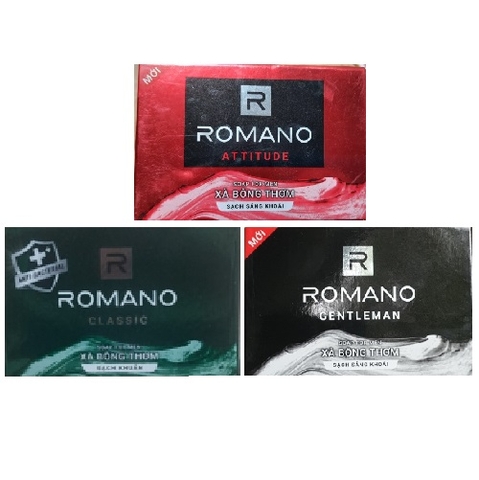 Xà bông tắm romano cục 90gr, classic, attitude