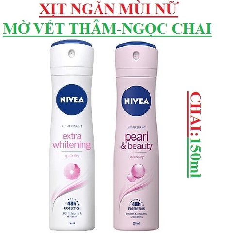 Xịt ngăn mùi nữ Nivea  Anti - perspirant extra chai 150ml