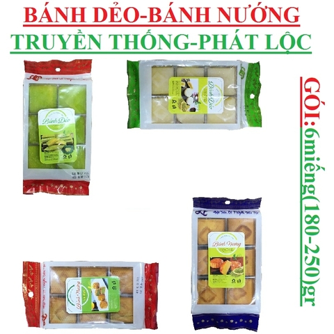 Bánh dẻo, bánh nướng truyền thống Lộc Phát gói 6 miếng