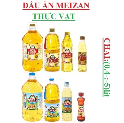 Dầu ăn hỗn hợp , đậu nành, dầu mè Meizan