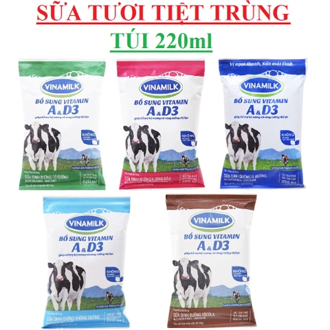 Sữa túi tiệt trùng vinamilk 220ml