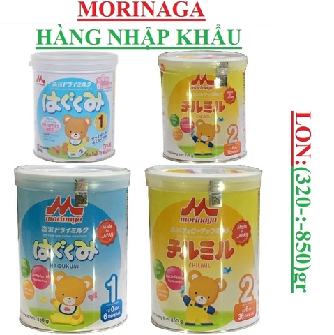 Sữa bột Morinaga Nhật hàng Nhập khẩu Lon thiếc