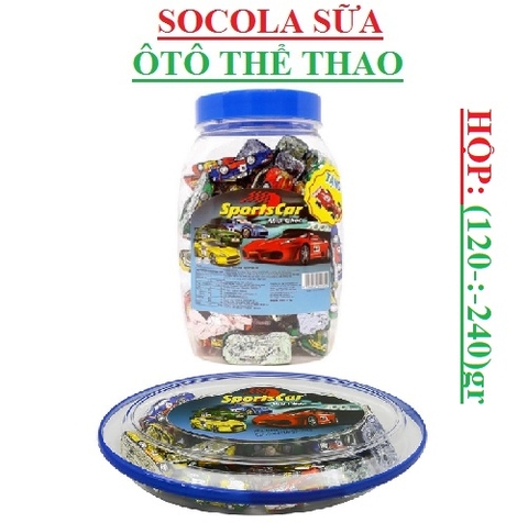 Kẹo Socola sportscar Milk choco