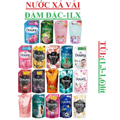 Nước xả vải downy đậm đặc, 1 lần xả túi (1.3-1.6) lít