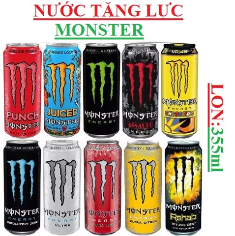 Nước tăng lực Monster lon (300-:-360)ml