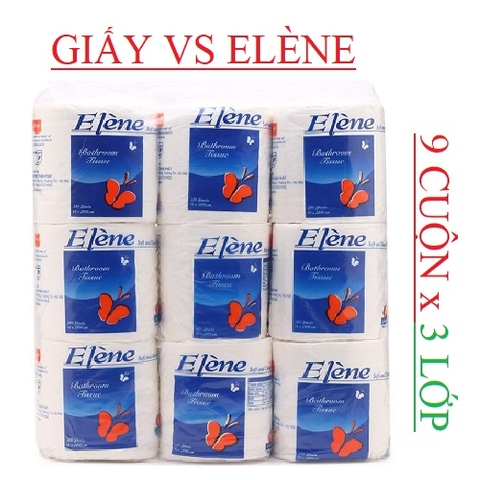 Giấy vệ sinh Elène 9 cuộn x 28m