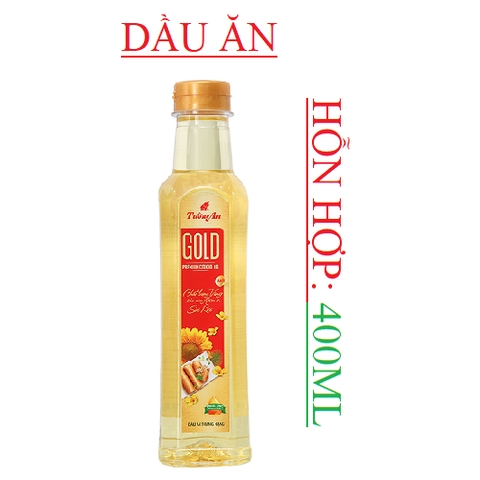 Dầu ăn Tường An Gold chai 400ml, 1l, 2l