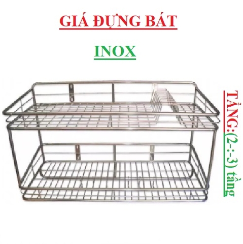 Giá bát đĩa inox