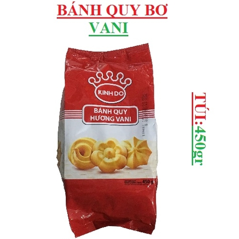 bánh quy bơ trần (bơ cân)  kinh đô gói 450gr