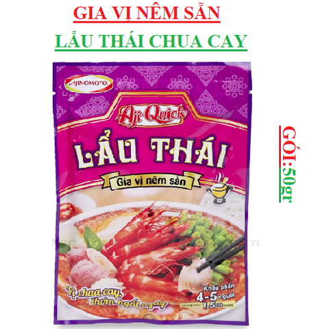 Gia vị nêm sẵn Lẩu Thái Aji quick gói 50gr