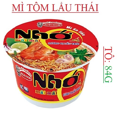 Nhớ mãi mãi mì lẩu thái tô 84g