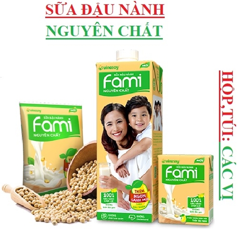 Sữa đậu nành nguyên chất fami