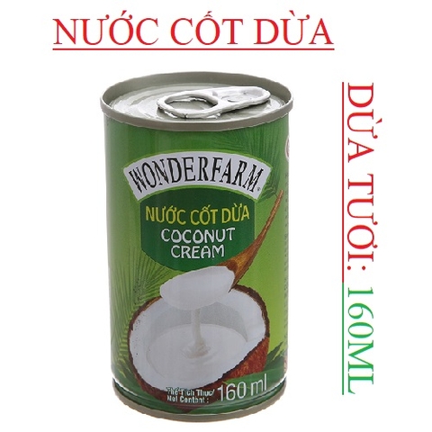 Nước cốt dừa lon 160ml; 400ml