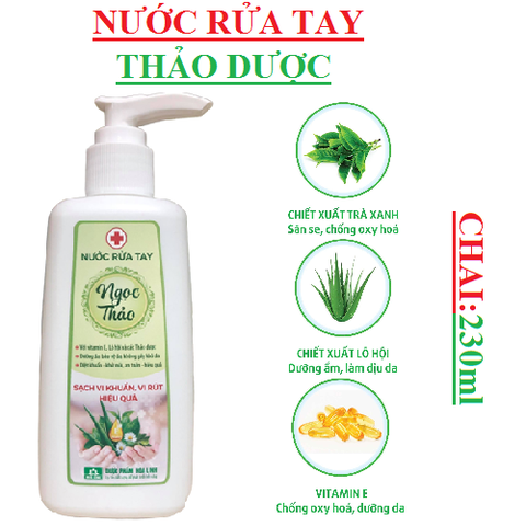 Nước rửa tay Ngọc thảo Hoa Linh Chai 230ml