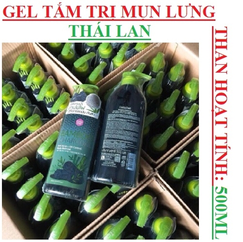 Gel tắm trị mụn Lưng Bamboo charcoal 500ml thái lan