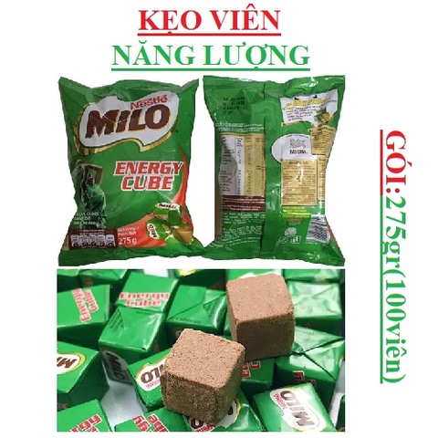 Kẹo milo Nestle milo energy cube gói 275g