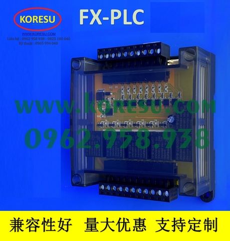 PLC FX1N-10MR FX3U , bảng mạch PLC có truyền thông 485 tương thích với PLC Mitsubishi . PLC có độ trễ cực kỳ thấp (PLCV-1)