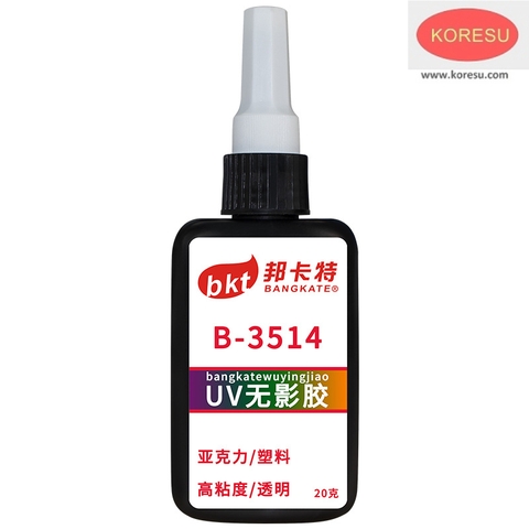 Keo B-3514, keo dán UV chuyên dán nhựa , Acrylic