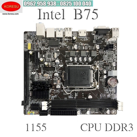 bo mạch chủ Hongshuo B75 hoàn toàn mới Bo mạch chủ máy tính DDR3 1155 chân hỗ trợ I3 I5 I7(98008)
