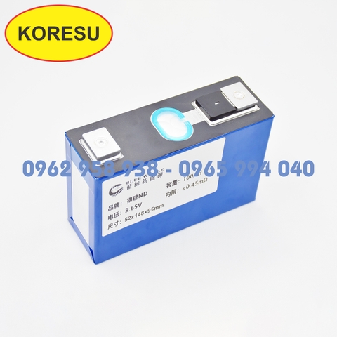 Pin lithium vỏ nhôm 100Ah , Pin dùng cho xe điện , pin dùng cho năng lượng mặt trời. (PN0002)