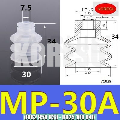 Núm Hút Cao Su 1 Ngăn Xuất Khẩu MP08- 40