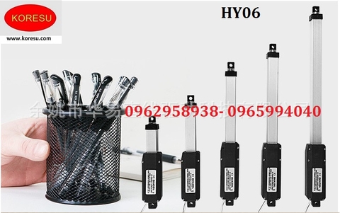 Xi lanh điện 12v, xi lanh điện mini sử dụng cho ngăn kéo tủ, ngăn bàn, Vali, cặp sách HY06